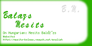 balazs mesits business card